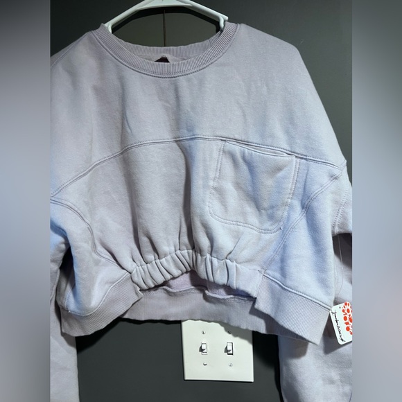 Free People on your mark pullover cropped sweatshirt - Picture 3 of 6